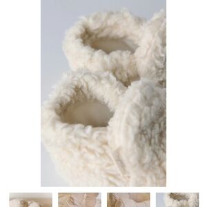 Pehr Cream Baby Shoes